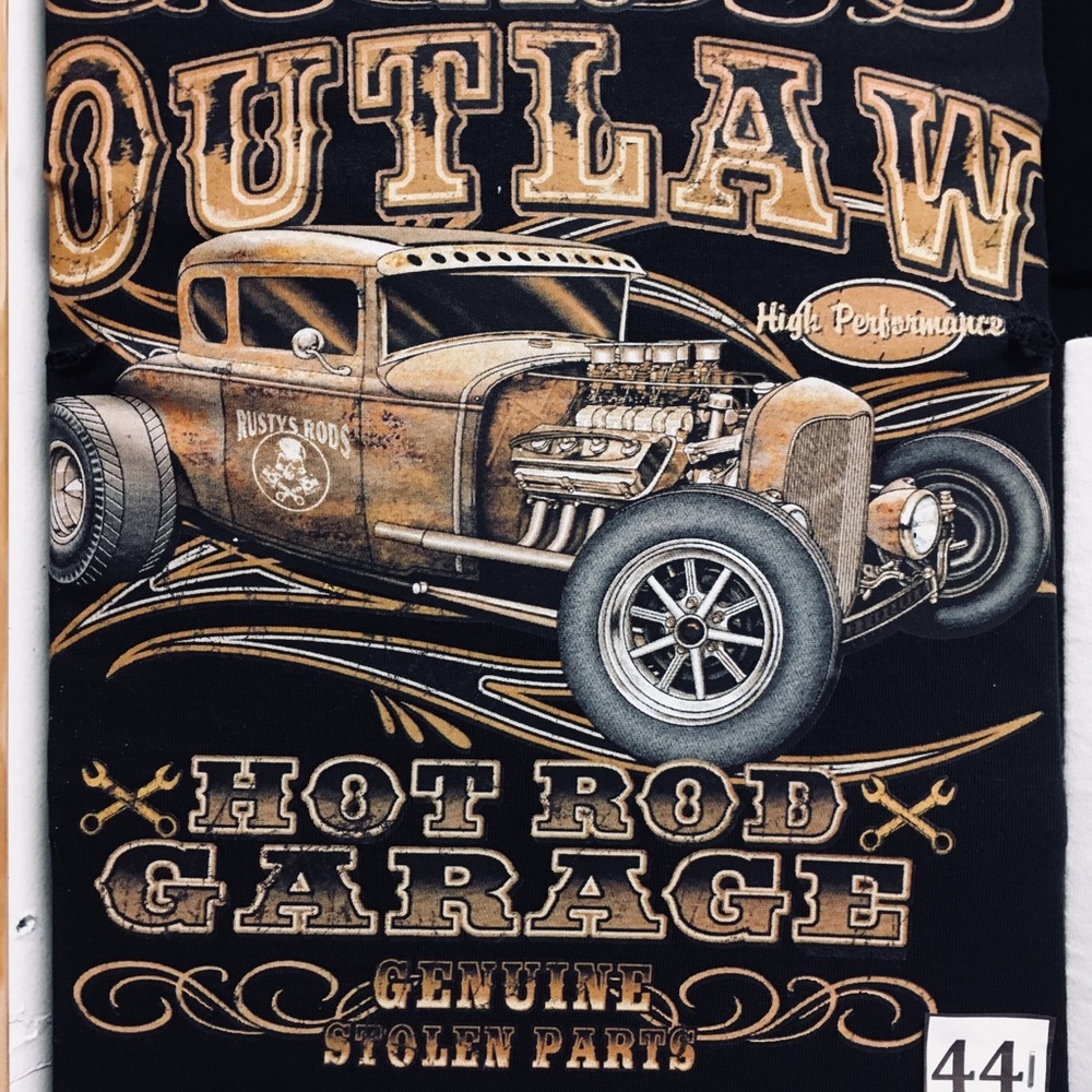 Hot rod t-shirt.